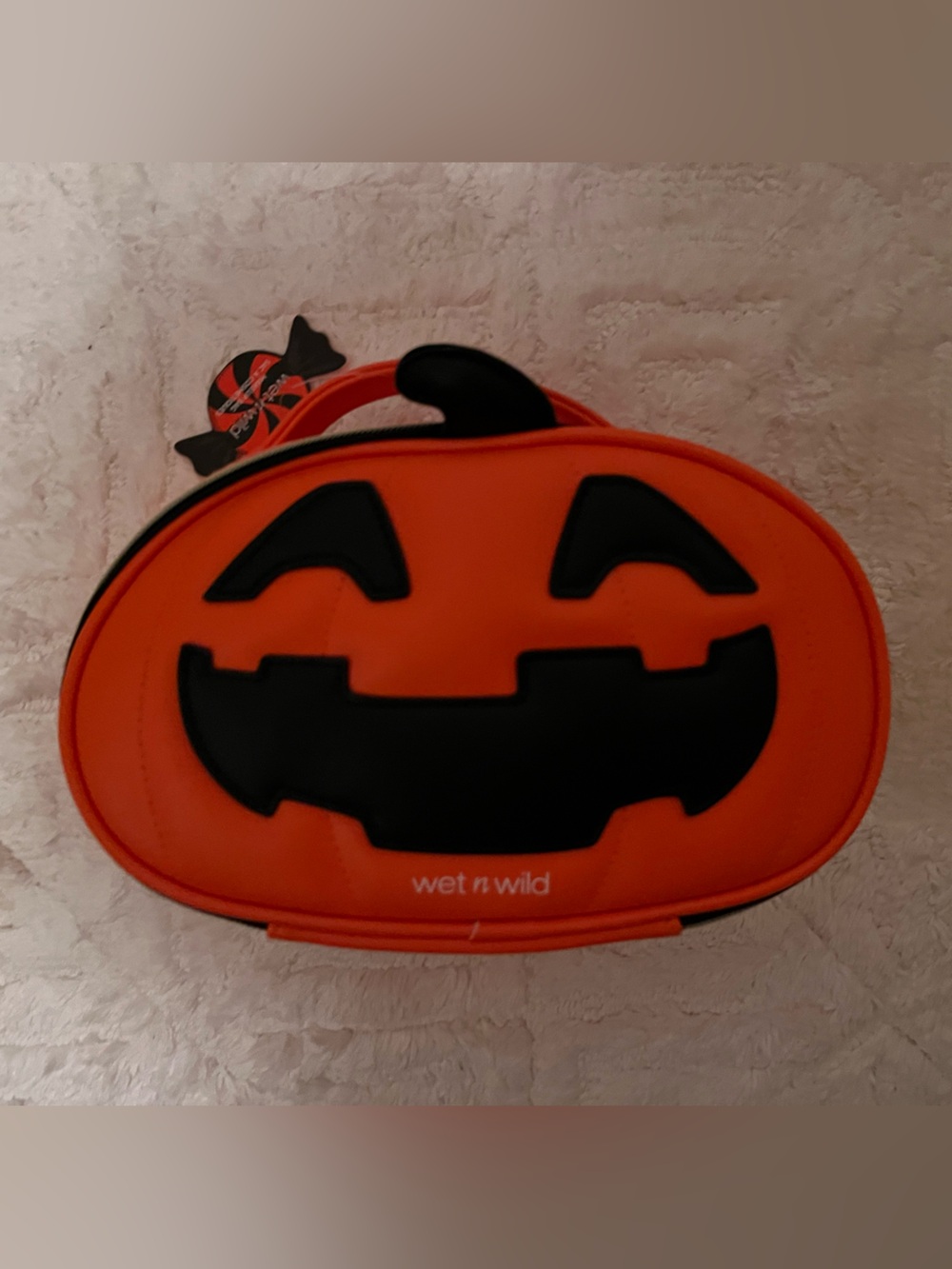 Wet N Wild Pumpkin Makeup Bag Halloween  Orange cosmetic bag